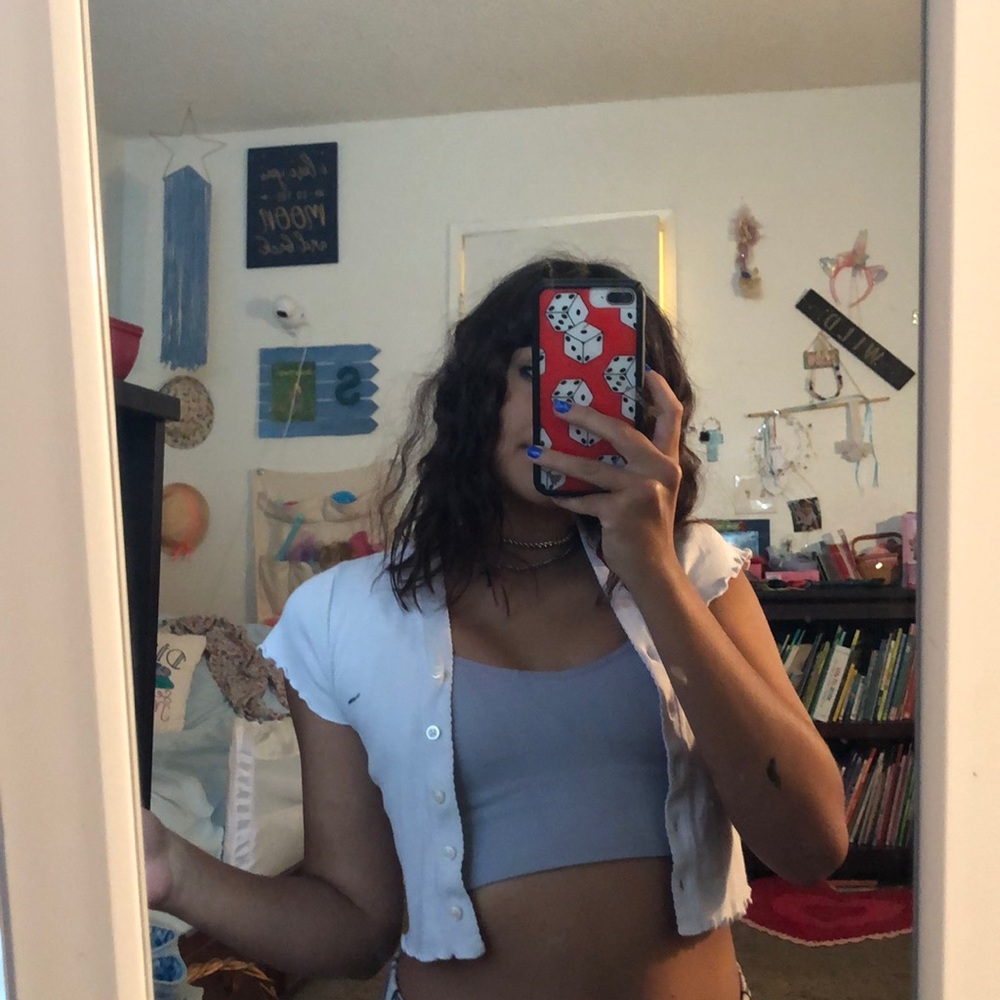 White Brandy Button Up - Picture 2 of 4